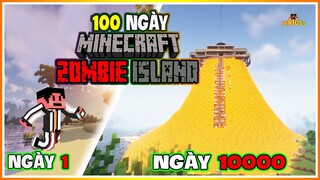 TÓM TẮT 100 NGÀY SINH TỒN MINECRAFT TRÊN HÒN ĐẢO HOANG ZOMBIE | ZOMBIE ISLAND MINECRAFT ??