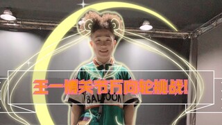 泰迪挑战王一博关节万向轮