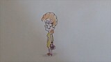 Draw simple Cartoon woman