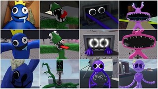 Roblox Rainbow Friends vs Custom vs Custom V2 Jumpscares