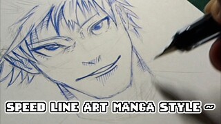 [ SPEED LINE ART GOJO ] style ala manga