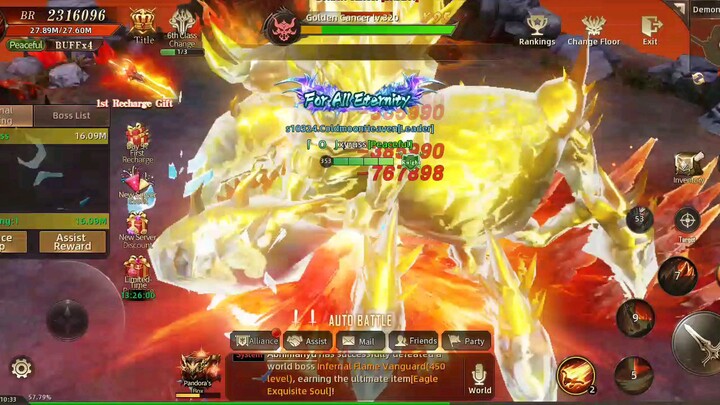 League of Angel Chaos kill giant boss
