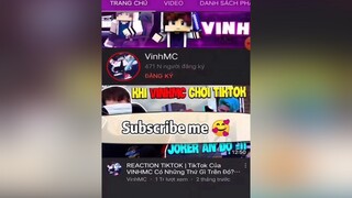 Mọi người qua bên Youtube tui đăng ký luôn nhaa 😆❤ Subscribe For Me 😍 vinhmc youtube