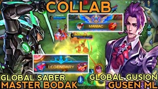 GLOBAL SABER with GLOBAL GUSION (collab) - Mobile Legends Bang Bang