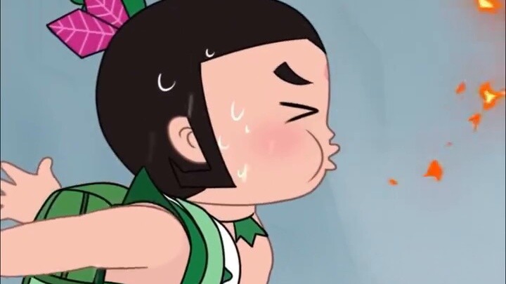 When it rains and the gourd baby doesn't bring an umbrella~