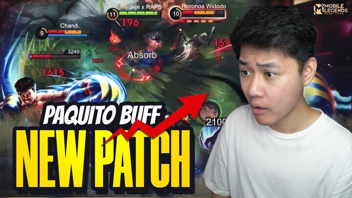 PAQUITO JUNGLER PATCH TERBARU DI BUFF SKILL 2 NYA JADI SAKIT BANGET! - Mobile Legends