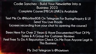 (25$)Codie Sanchez - Build Your Newsletter Into a Business 2023 course download