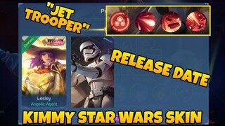 Kimmy "Jet Trooper" Star Wars Skin Release Date & Skills Icon | How Many Diamonds To get? | MLBB