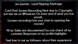 Jon Jasniak – Land Flipping Arbitrage course download