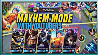 Playing Mayhem Mode with YouTubers | MLBB