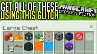 This Glitch Turns Gravity Blocks IN To Any Item (Even Unobtainable Items) Minecraft Bedrock Edition
