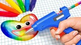 Pick up a little monster, family members | The best rainbow color creative handmade sharing