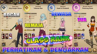 Cara UPGRADE Grade Atau Class Rank Karakter (The Seven Deadly Sins)