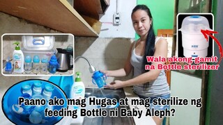 Paano ako mag Hugas at mag sterilize ng Feeding Bottle ni Baby? No Bottle sterilizer.