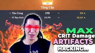 Bật hack để cường hóa thánh di vật thôi | Genshin impact