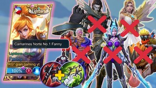 TOP GLOBAL FANNY VS THESE TANKY HEROES | THEY THINK I'M THE CORE BUT I USED CORE BUILD ITEMS | MLBB