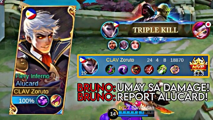 BRUNO: UMAY SA DAMAGE, REPORT ALUCARD!