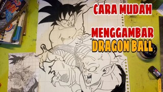 cara mudah menggambar anime dragon ball