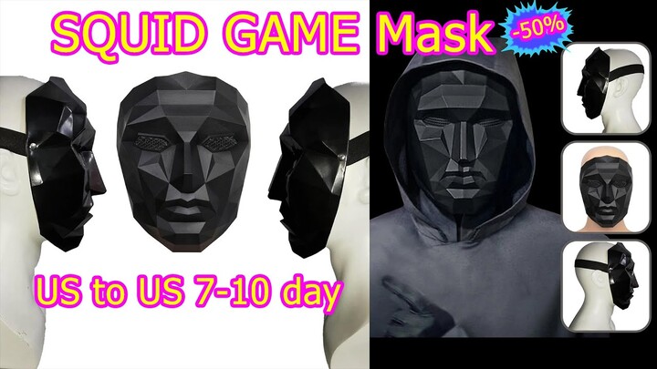 Squid Game Mask Cosplay Mask Front Man, Boss Mask Squid Games Face Cover Masks 2tshirtt