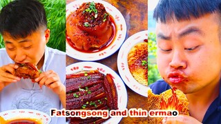 Poor Ermao was abused by his grandfather, and songsong took advantage ||Funny Mukbang #Shorts #Short