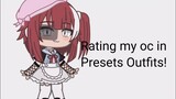 Rating my oc in Presets Outfits || Gacha club