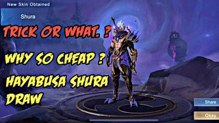 Hayabusa Shura draw | Hayabusa new skin draw | trick to buy Hayabusa Shura Mobile Legends Double 11