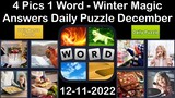 4 Pics 1 Word - Winter Magic - 11 December 2022 - Answer Daily Puzzle + Bonus Puzzle