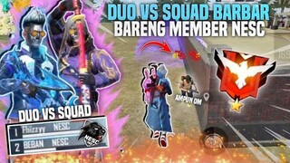 DUO VS SQUAD BARBAR MEMBER NESC IND?! CELANA ANGEL PASARAN BANGET?! - FREE FIRE INDONESIA