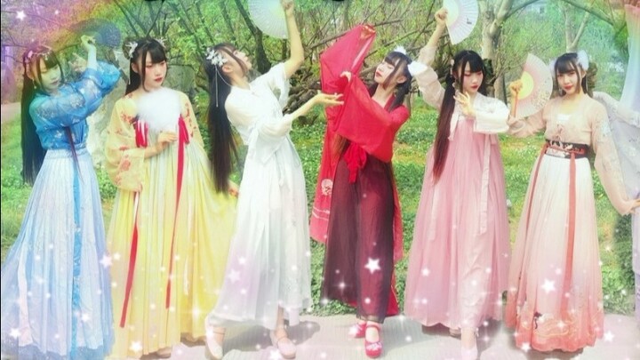 ❤baby❤】Rainbow beat (11 set Hanfu 7-warna menyusun babak baru pelangi untuk membuat peringatan untuk