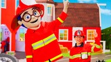 Hỗ trợ bên đường xe cứu thương xe cứu hỏa hoạt hình đồ chơi