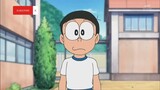 Doraemon lomba lari dengan lencana N dan S/ lencana N dan S