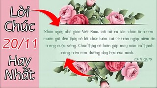 Những Lời Chúc Hay Và Ý Nghĩa Dành Tặng Cô, Thầy Nhân Ngày Nhà Giáo Việt Nam 20/11