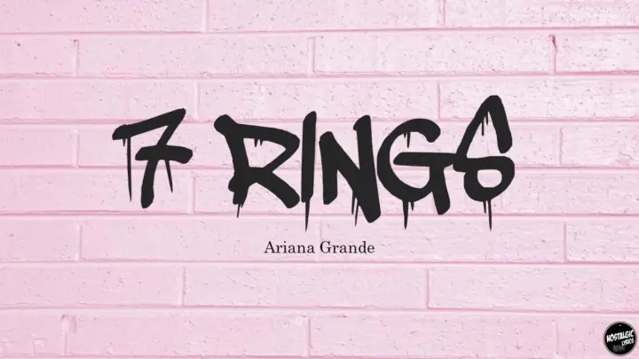 7 Rings - Ariana Grande (Lyric Video)