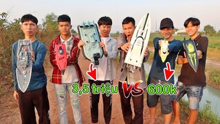 Trận Chiến Đua Cano Điều Khiển Từ Xa | Cano 600k VS Tàu 3 Triệu | Cano RC Boat Battle