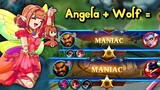 ANGELA with MANIAC WOLF is DEADLY🔥Floral Elf Gameplay | MLBB