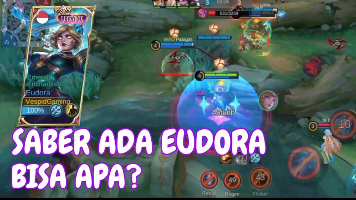 Musuh terberat saber - gameplay eudora mobile Legends