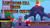 Easy way to BEAT INFERNO BOSS USING 2 POWERS ONLY| ANIME FIGHTING SIM