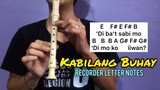 Kabilang Buhay (Bandang Lapis) - chorus part | Recorder Flute Easy Letter Notes / Flute Chords