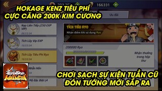 Huyền Thoại Nhẫn Giả - HOKAGE KENZ CUTOS TIÊU PHÍ CỰC MẠNH 200K KIM CƯƠNG CHUẨN BỊ ĐÓN TƯỚNG MỚI