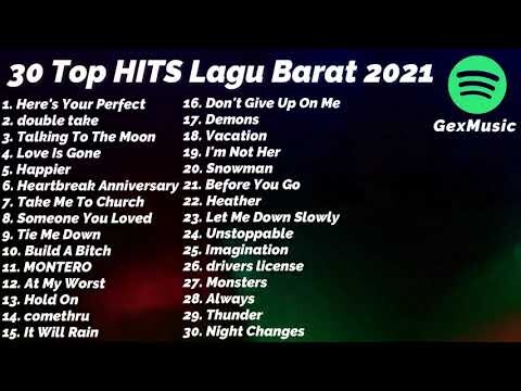 30 Top Hits Lagu Barat 2021 Viral Tiktok