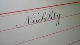 [Calligraphy]วิดีโอสอนการเขียนด้วยลายมือภาษาอังกฤษ