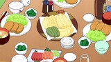 (Crayon Shin-chan Food Collection 28 Octopus Shabu Shabu Bánh tối sốt nho)