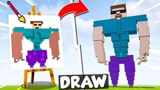 NOOB vs PRO: DRAWING BUILD COMPETITION in Minecraft [Episode 3]