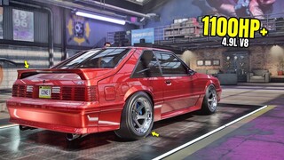 Need for Speed Heat Gameplay - 1100HP+ FORD MUSTANG FOXBODY Customization | Max Build 400+