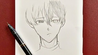 How to draw anime boy | easy drawing step-by-step