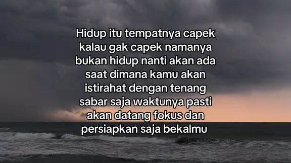 hidup itu tempatnya capek...