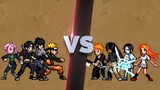 BLEACH VS Naruto! Naruto Team 7 VS BLEACH Living Four! [mugen]