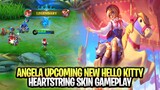 Angela Upcoming New Hello Kitty Skin Heartstring Gameplay | Mobile Legends: Bang Bang