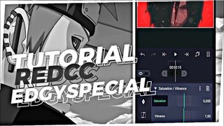 EDGY CC RED SPECIAL ALIGHT MOTION TUTORIAL AMV | ALIGHT MOTION TUTORIAL ANDROID