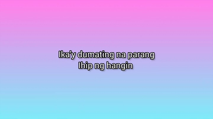 Dito ka lang By: Moira Dela Torre